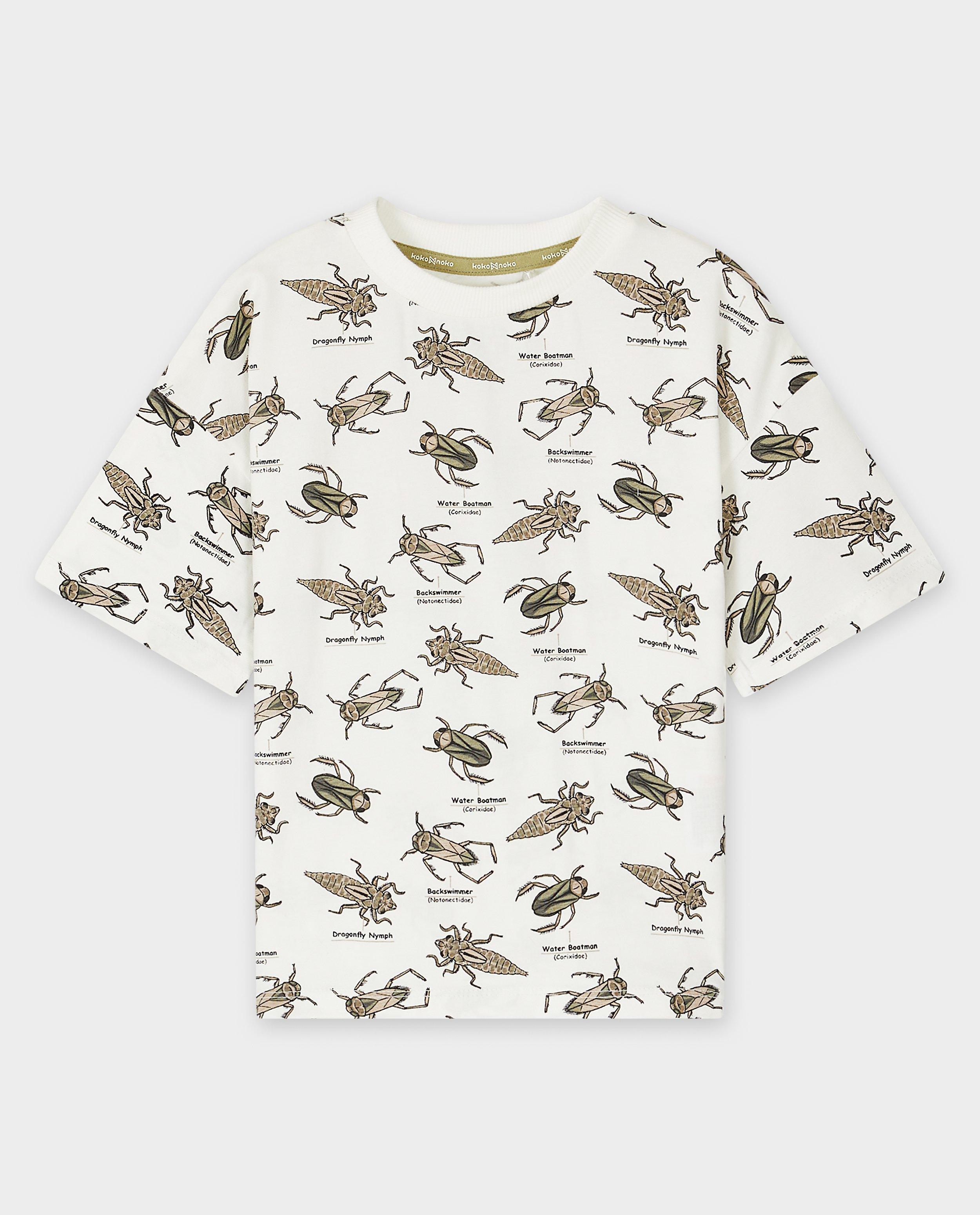 Tricou Koko Noko cu imprimeu alb
