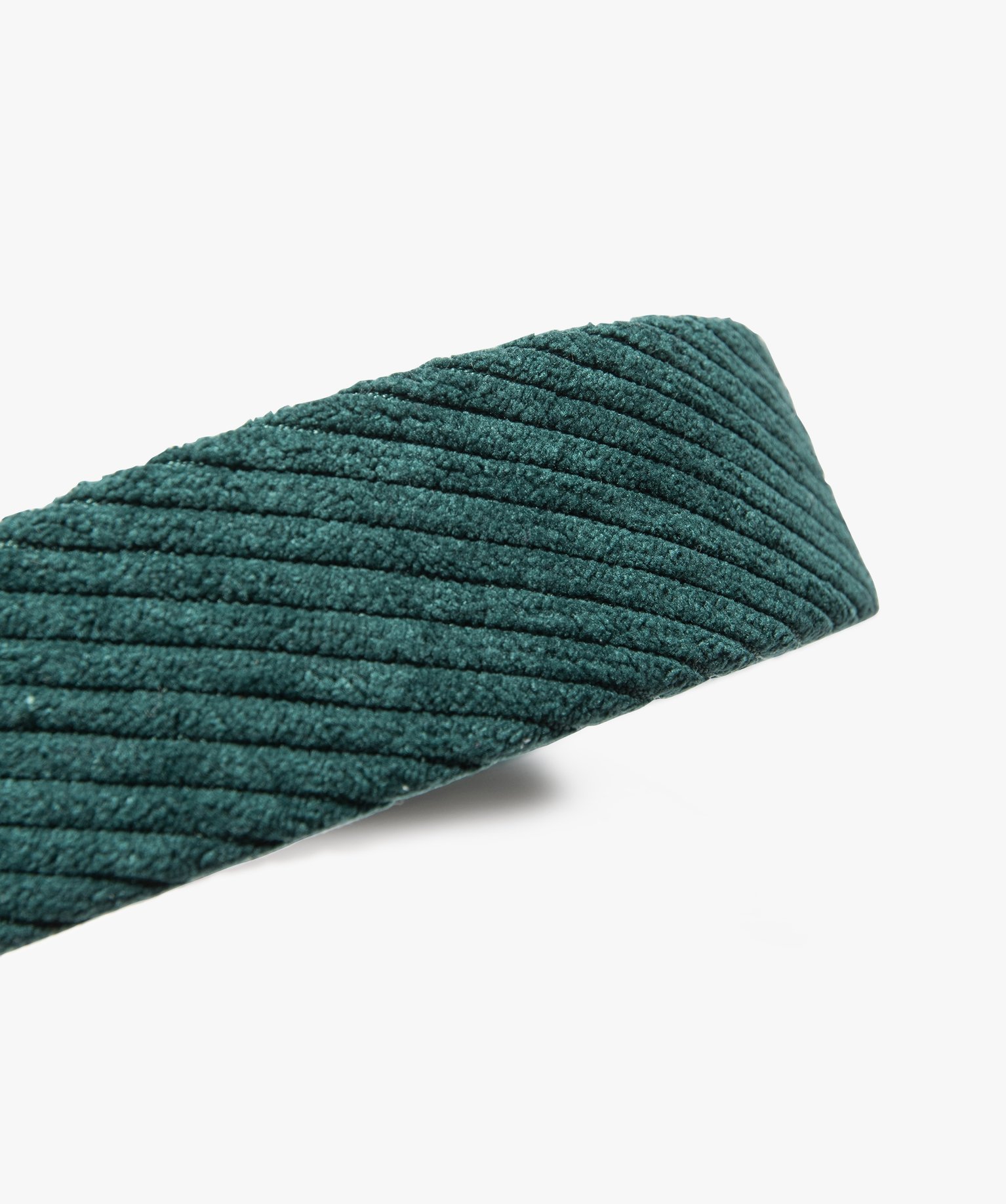 Serre-tête fille large en velours ctelé vert | GEMO