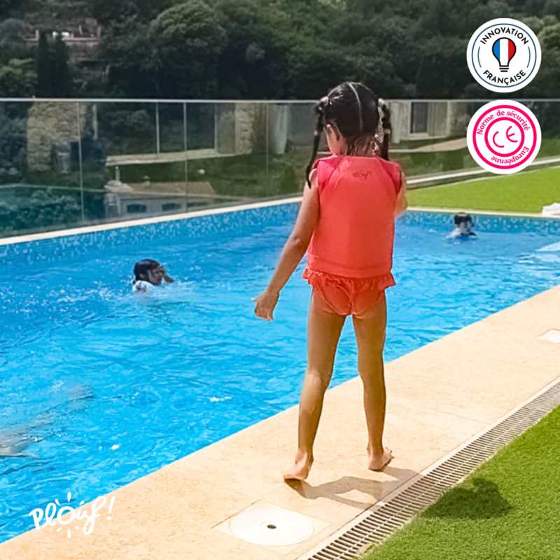 Maillot de bain flottant : Laure Rose poudré