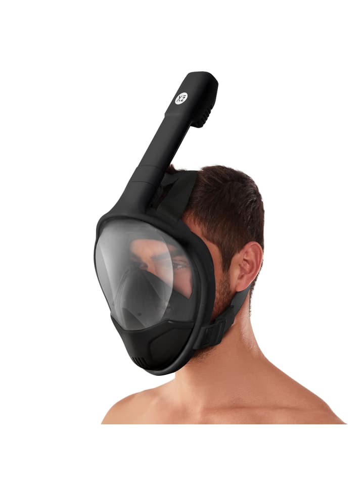 YEAZ OCEAN VIEW Schnorchelmaske Gr. L-XL in schwarz günstig kaufen L