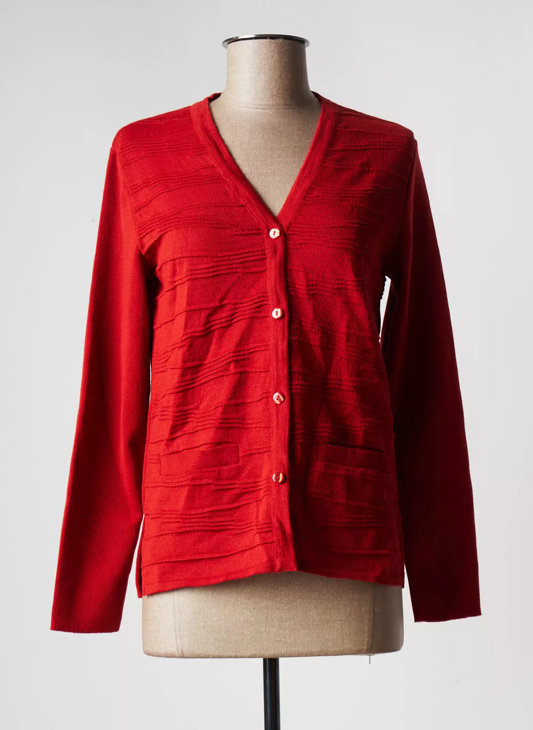 Eleane Cardigans Femme couleur orange