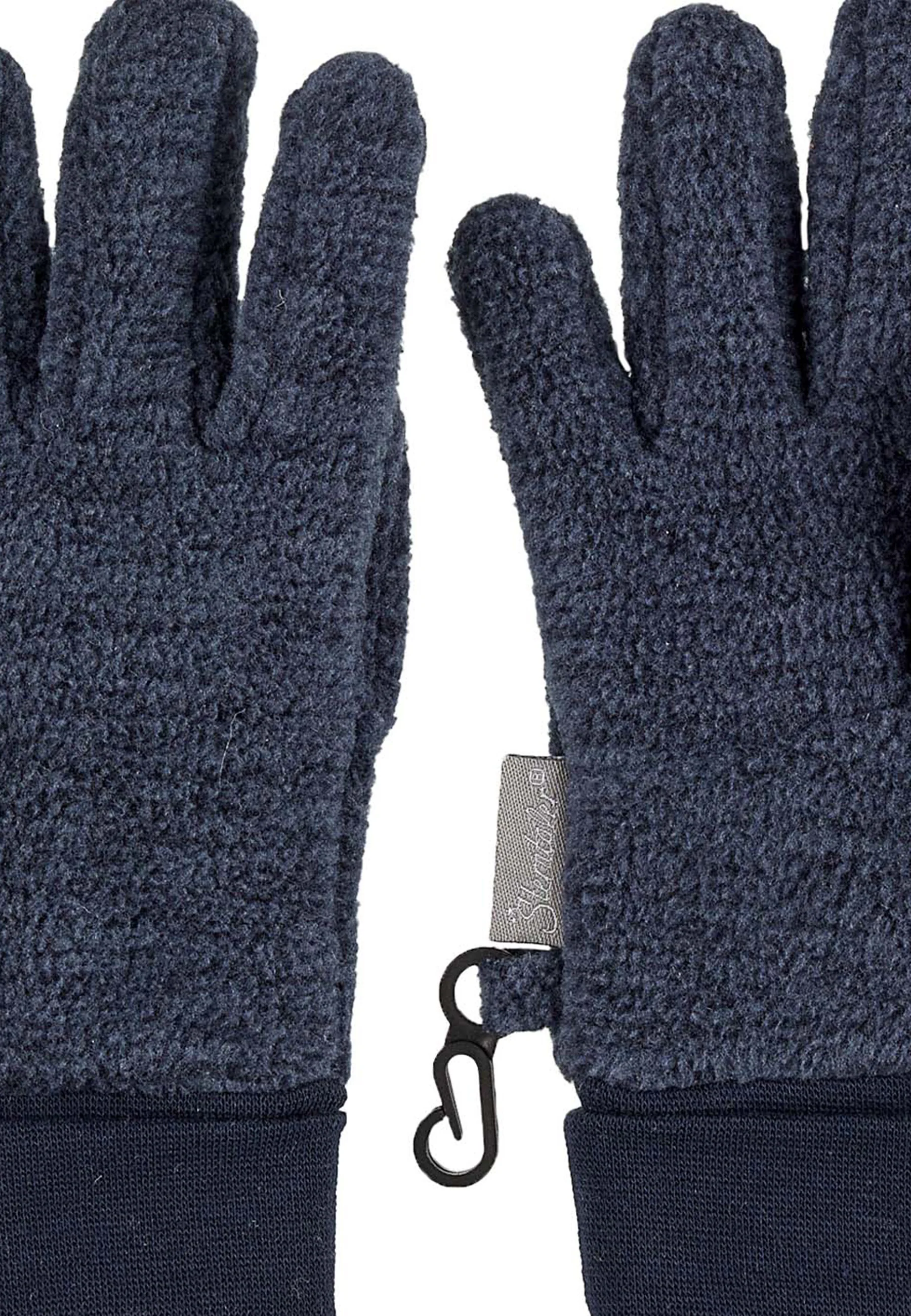 Fingerhandschuh aus Microfleece melange (recycelt)