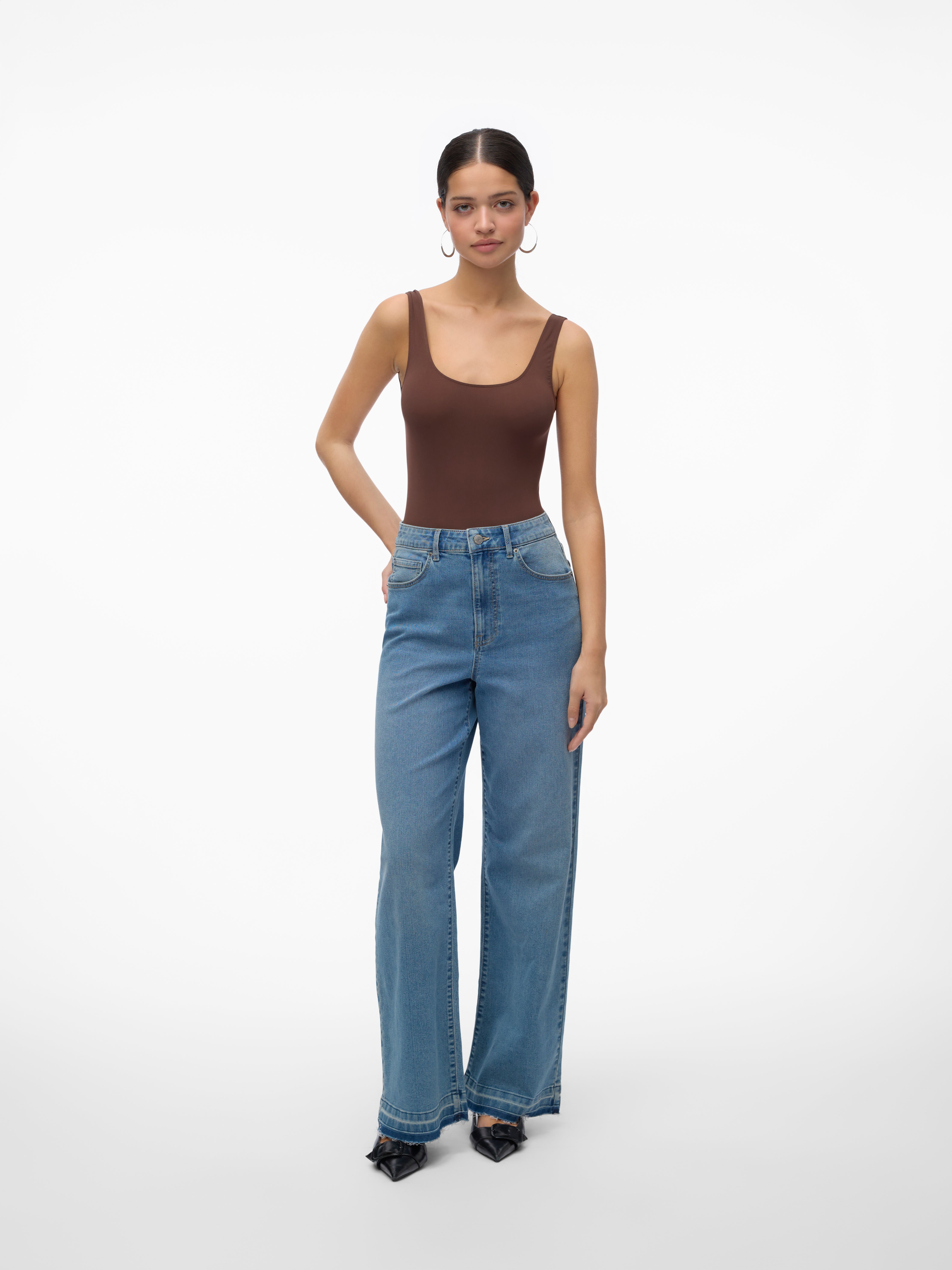 VMKATHY Hohe Taille Locker geschnitten Jeans
