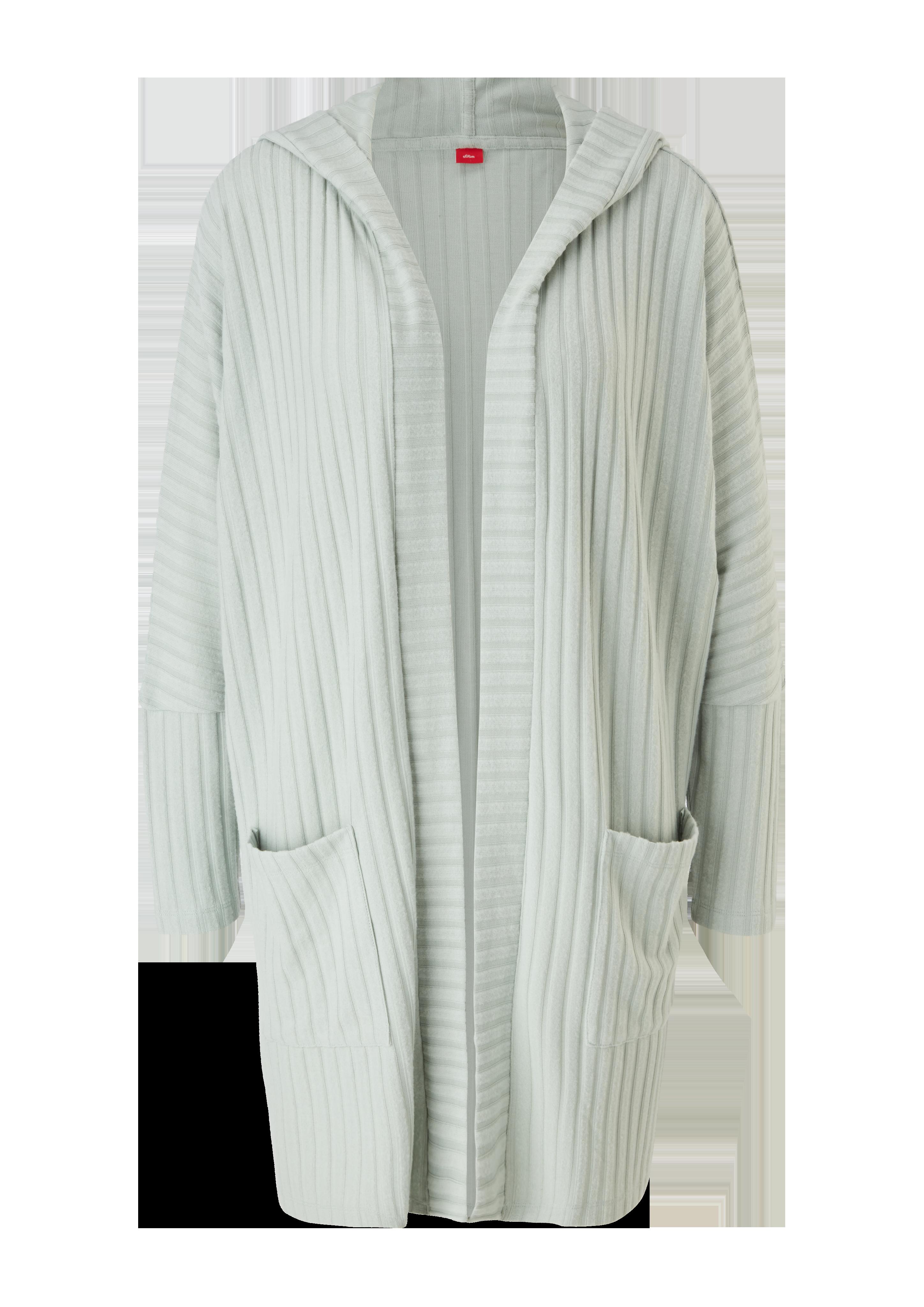 Loungewear Cardigan mit Rippstruktur  6006303-7900