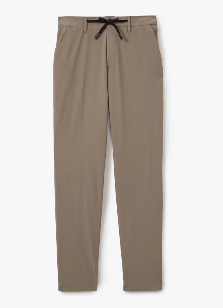 Reiss Split slim fit trousers with drawstring