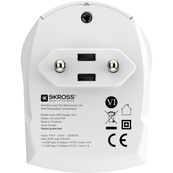 EURO USB CHARGER A/C - Reisestecker