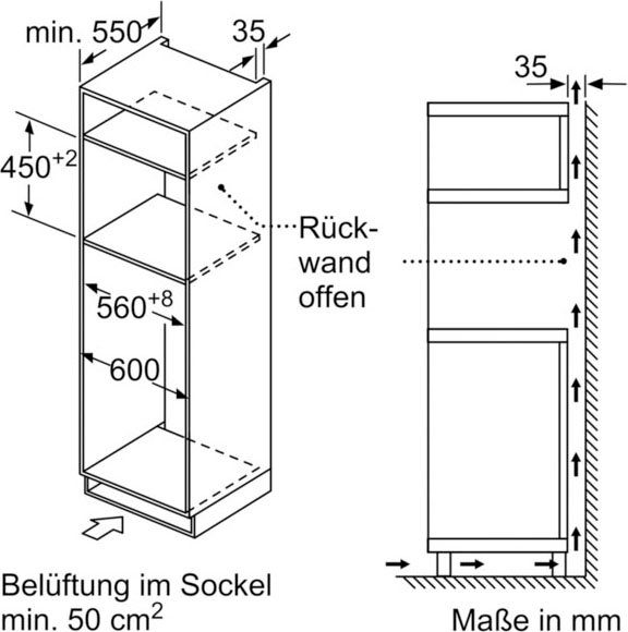 NEFF Einbau-Mikrowelle N 50 C1CMG84N0, Großflächengrill, Heißluft, Mikrowelle, Thermogrill, 44 l