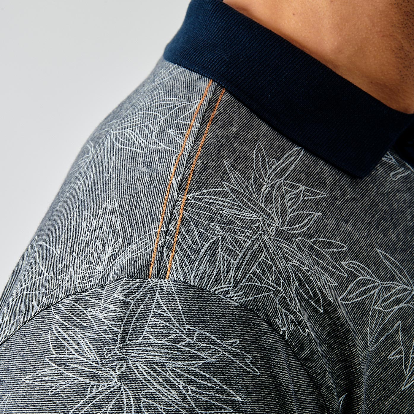 NERRY  Polo bleu homme 100% coton
