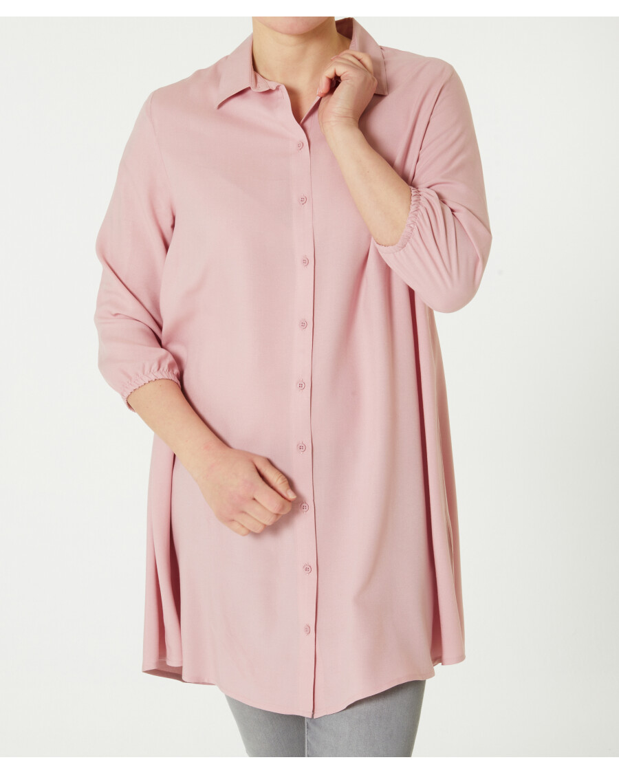 Longbluse mit 3/4-Arm