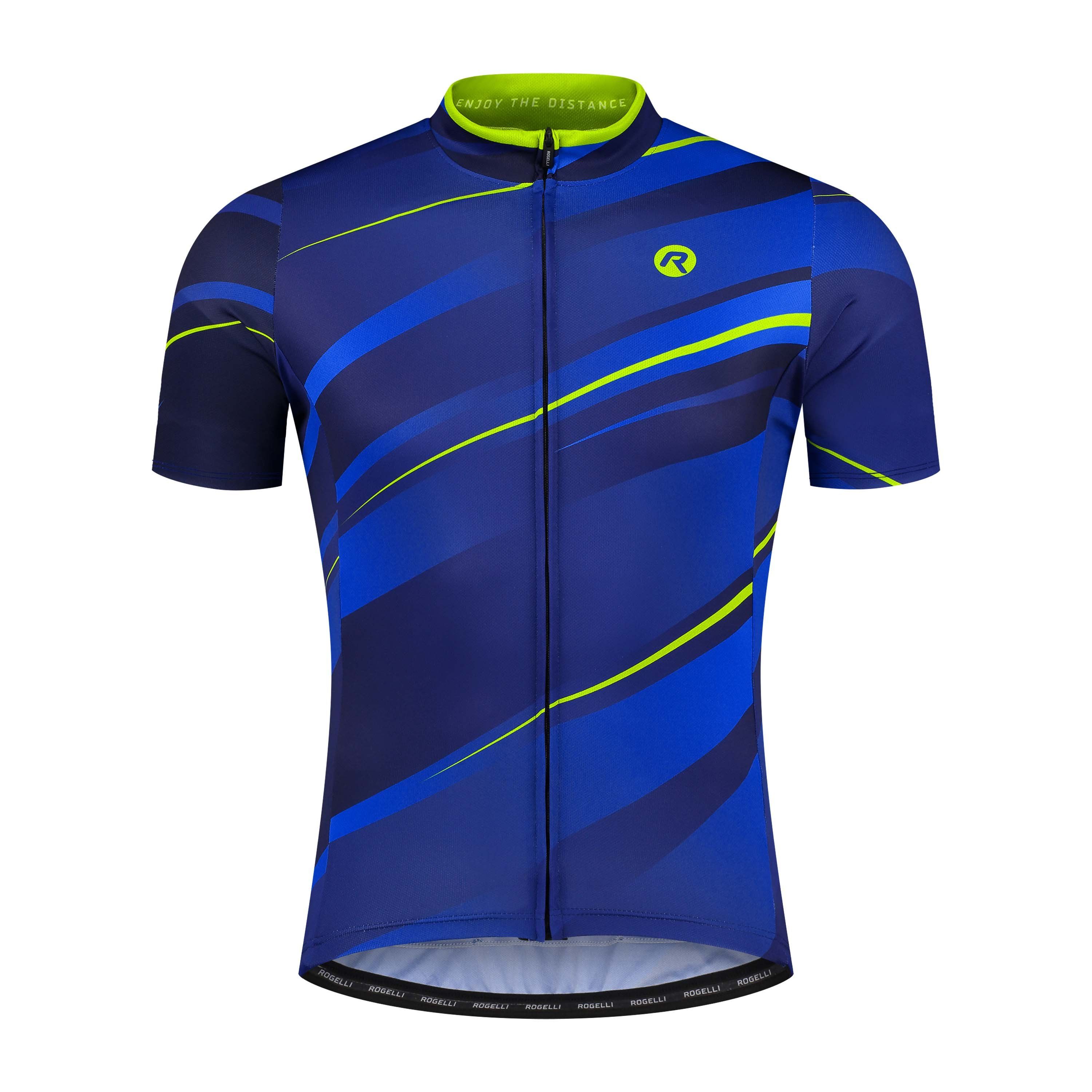 Rogelli Buzz Blau/Fluor Herren Radtrikot Kurzarm