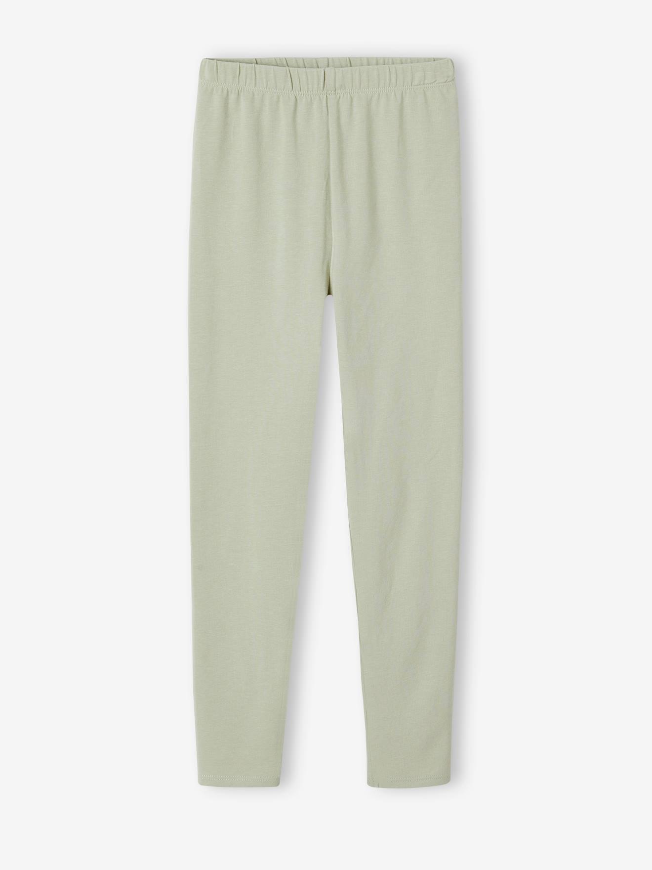 Vertbaudet 2er-Pack Mädchen Leggings BASIC - pack wollweiß kirschen
