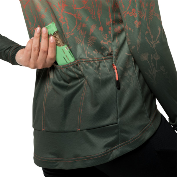 MOROBBIA FZ L/S PRINT W Damen - Fahrradtrikot