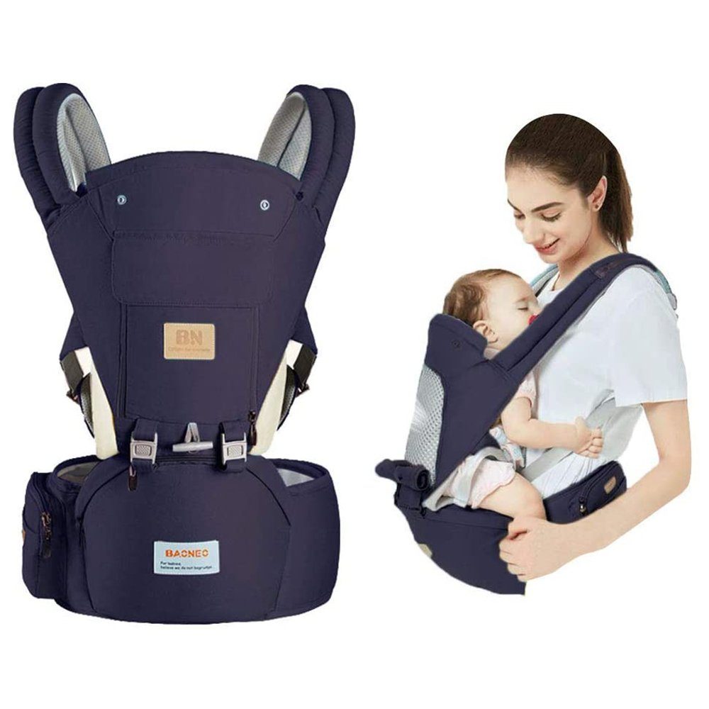 Wenta Bauchtrage Babytrage 3-in-1 Kindertrage, Bauchtrage Rückentrage Ergonomische Babytragetasche Verstellbar für Babys Kleinkind ab 3 Monate