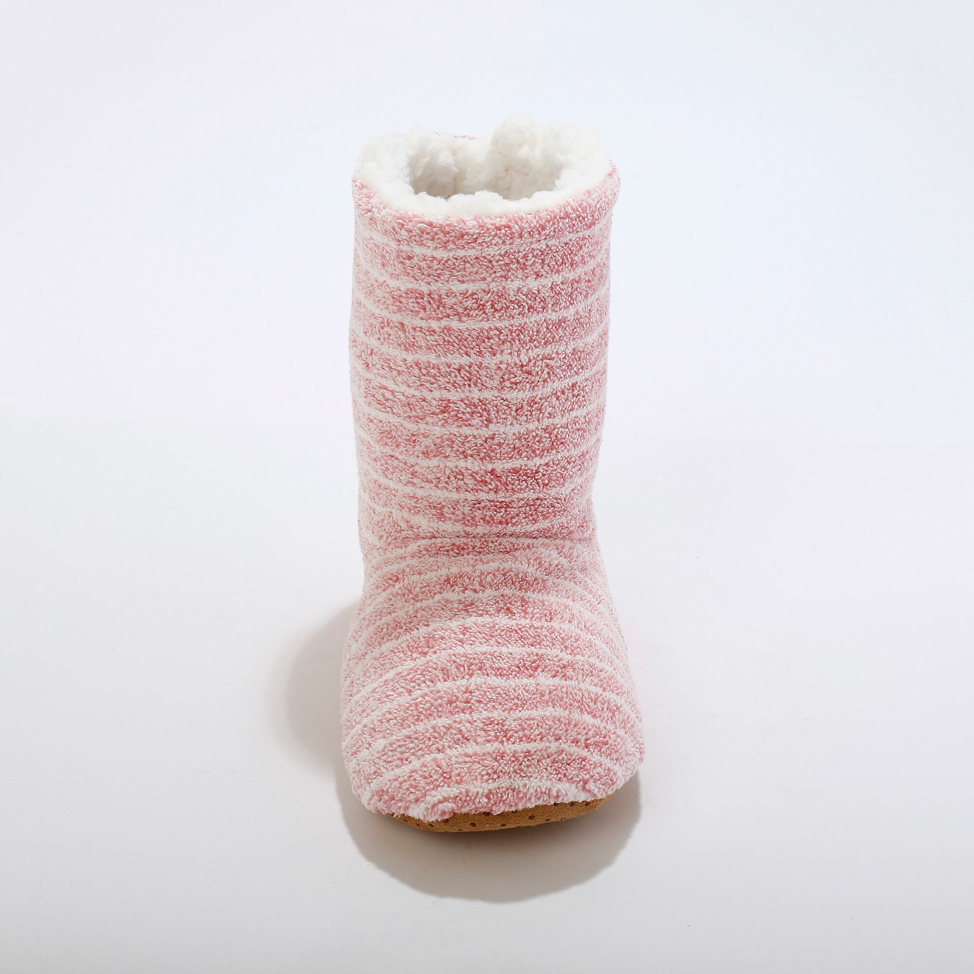 Chaussons bottillons souples fourrés en fausse fourrure