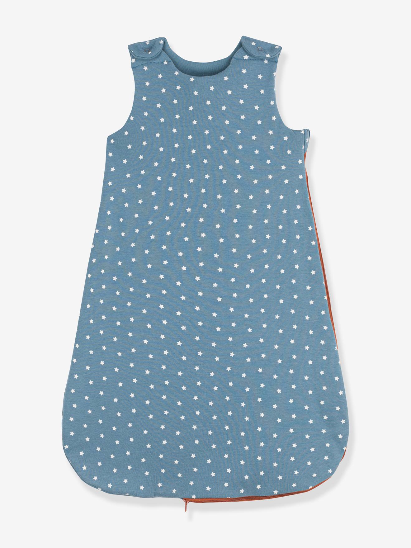 Gigoteuse sans manches en coton bio PETIT BATEAU bleu