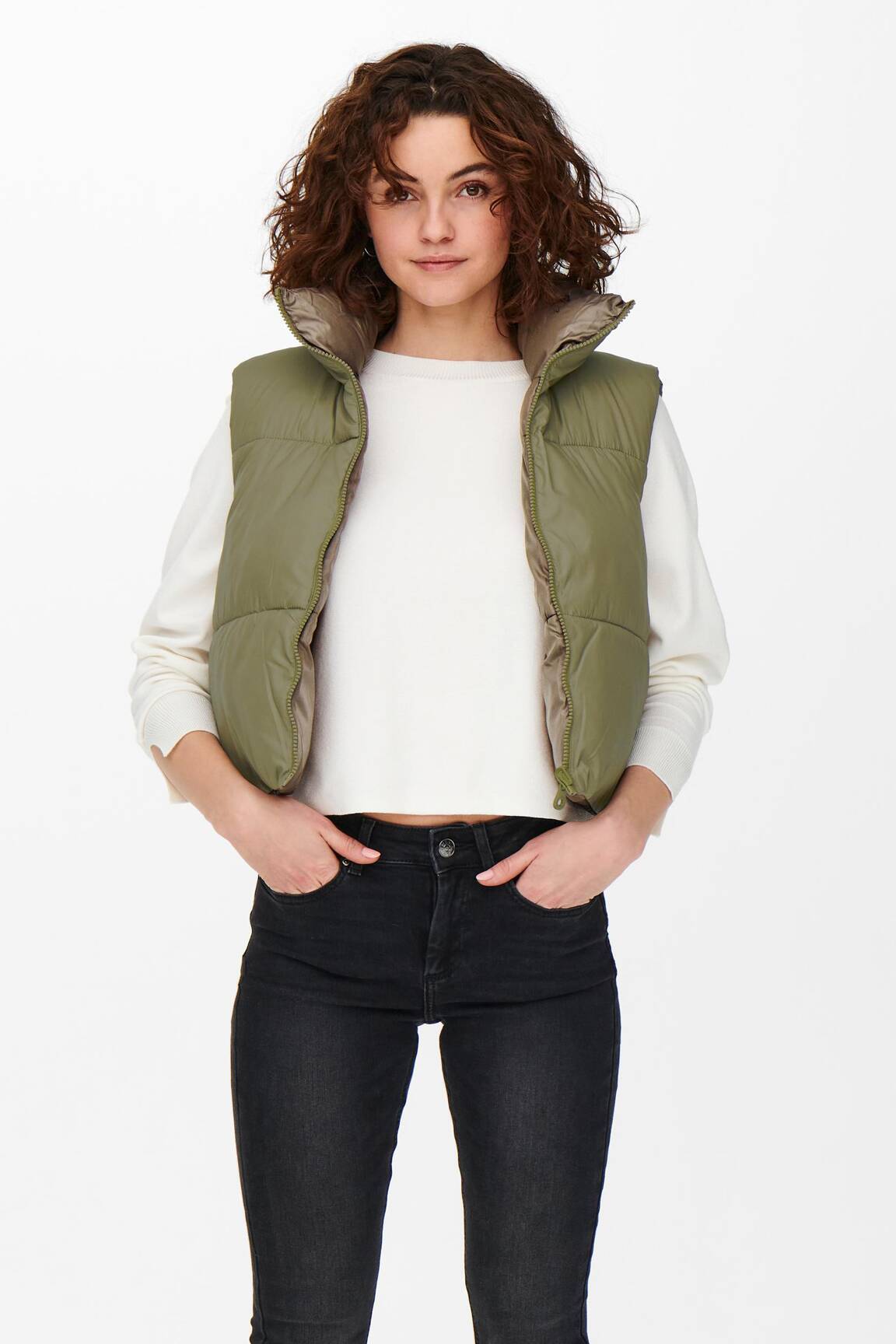 Only Doudounes Femme couleur vert
