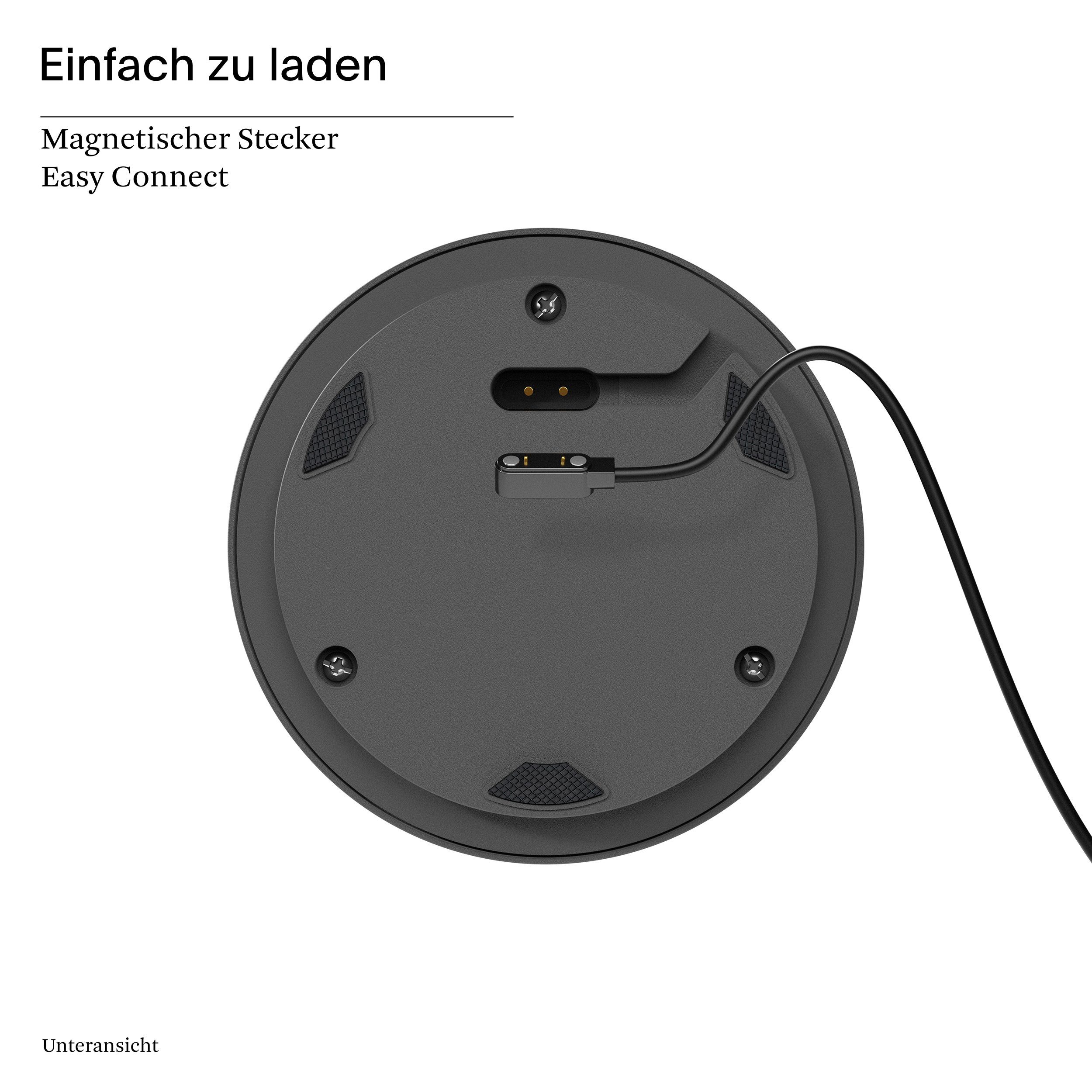 SIGOR LED Tischleuchte Akku-Glasleuchte NUMOTION graphitgrau, Dimmbar, 1 LED Platine, 2.700 K / 2.200 K