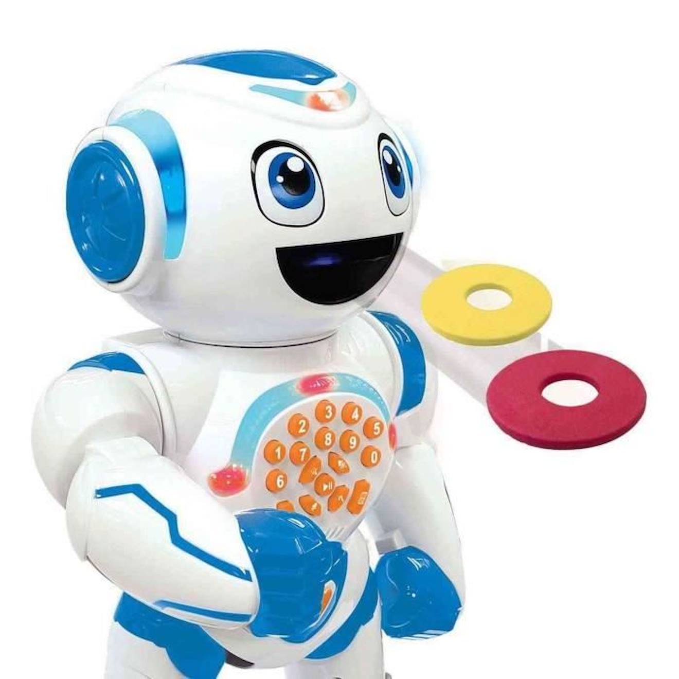 POWERMAN® STAR Robot Interactif pour Jouer et Apprendre avec contrôle gestuel et télécommande (Français) blanc