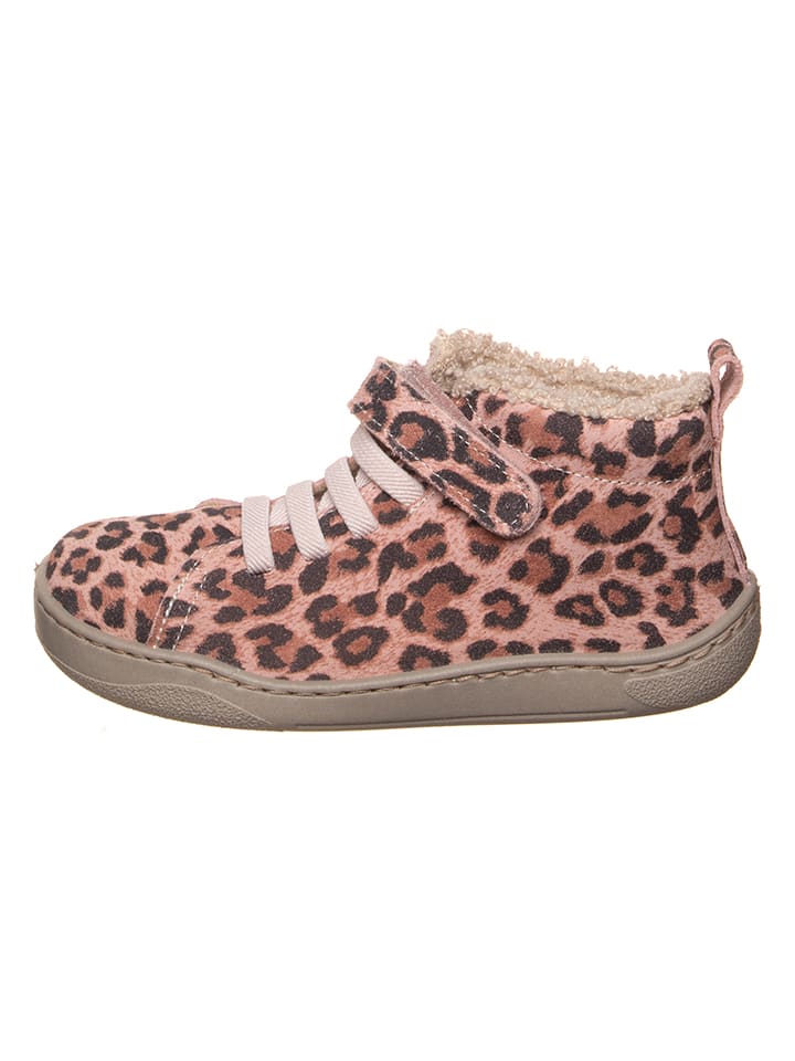 kmins Leder-Barfuß-Schnürschuh in Rosa/ Braun günstig kaufen