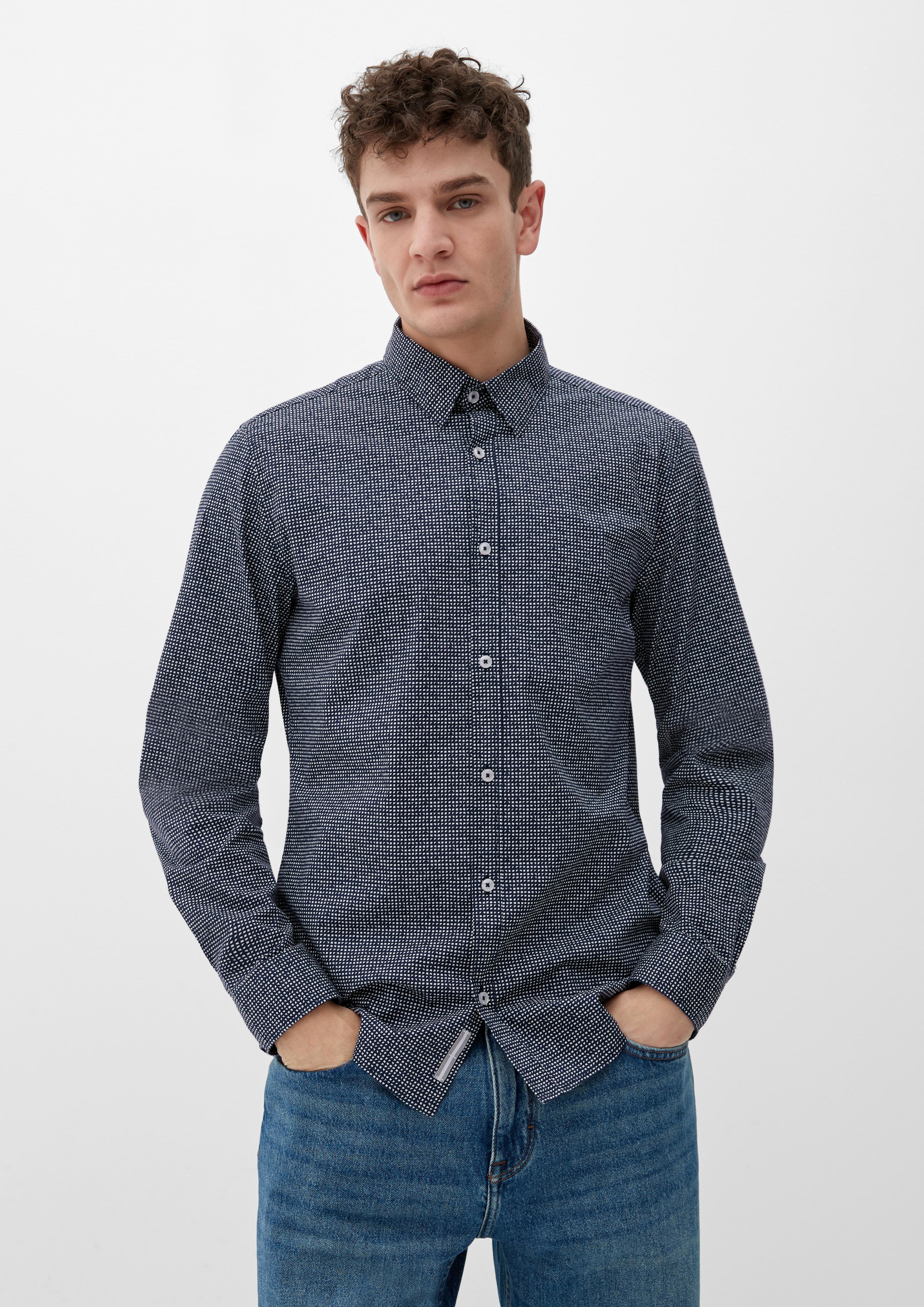 Slim: Hemd mit Allover-Print  2127455-59A3