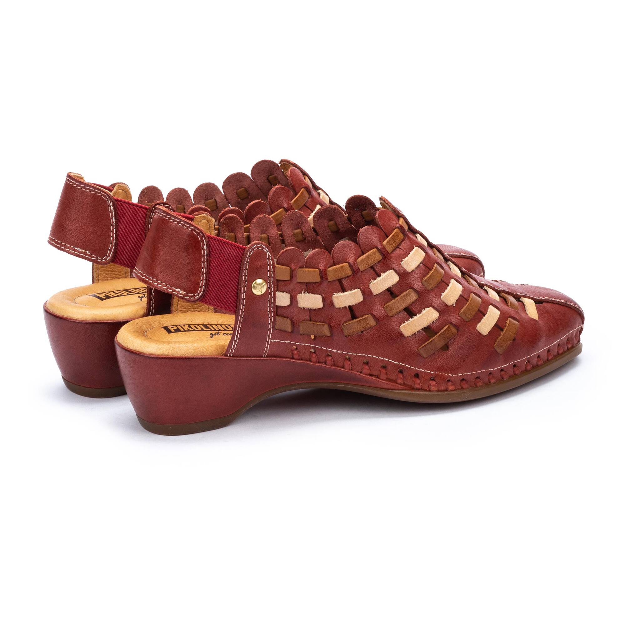Sandały damskie na niskim obcasie - ARBUZ