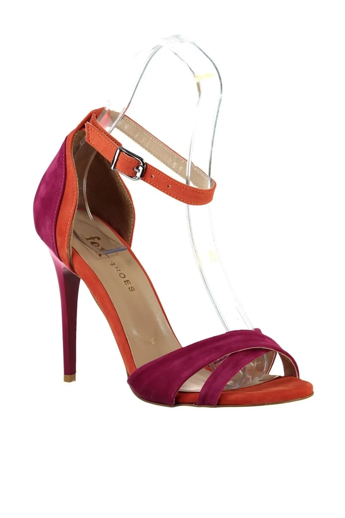 Fox Shoes  Fuchsia Orange Damenschuhe mit Absatz B922113802