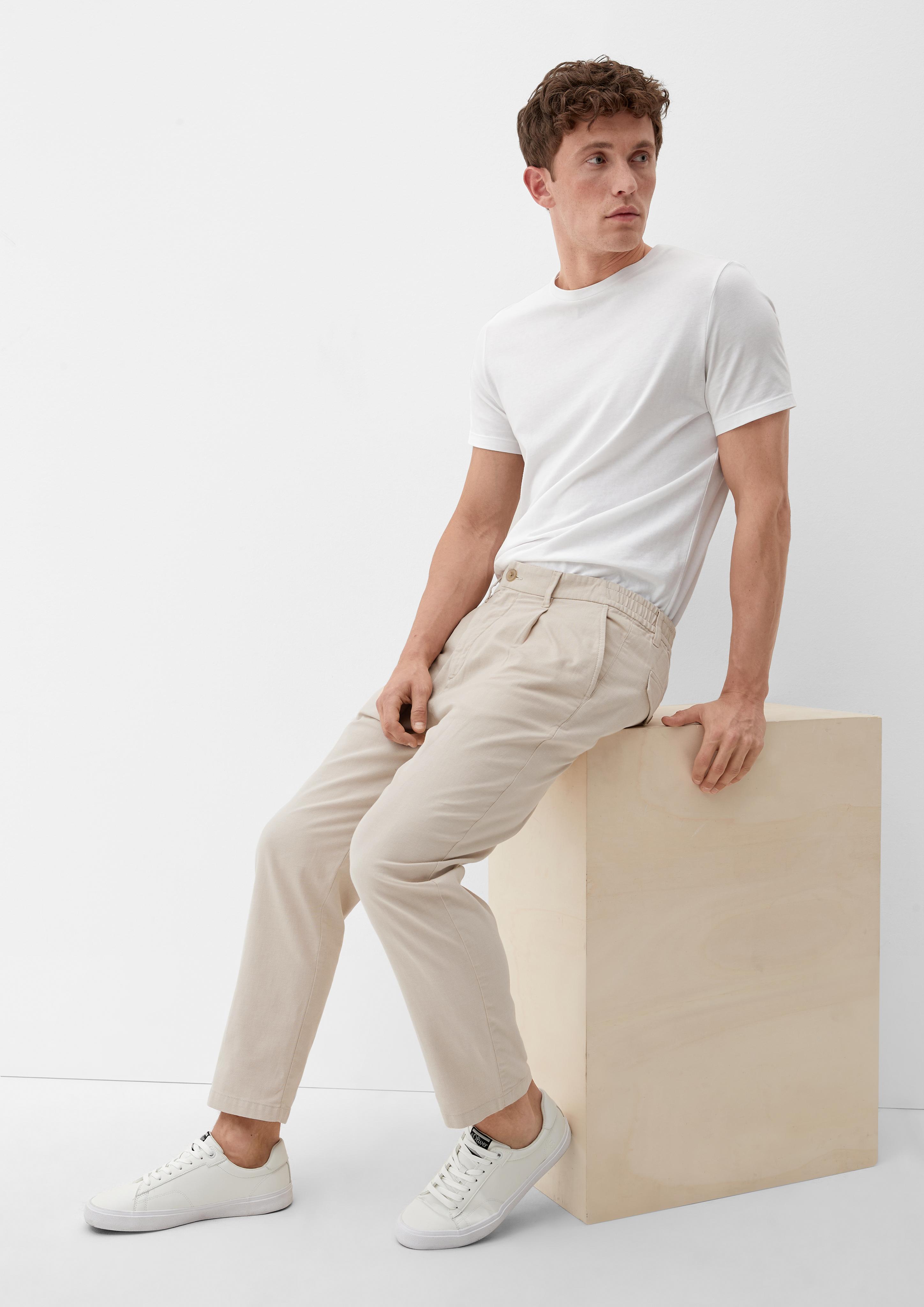 Relaxed: Stoffhose mit geradem Bein  2128965-84K4
