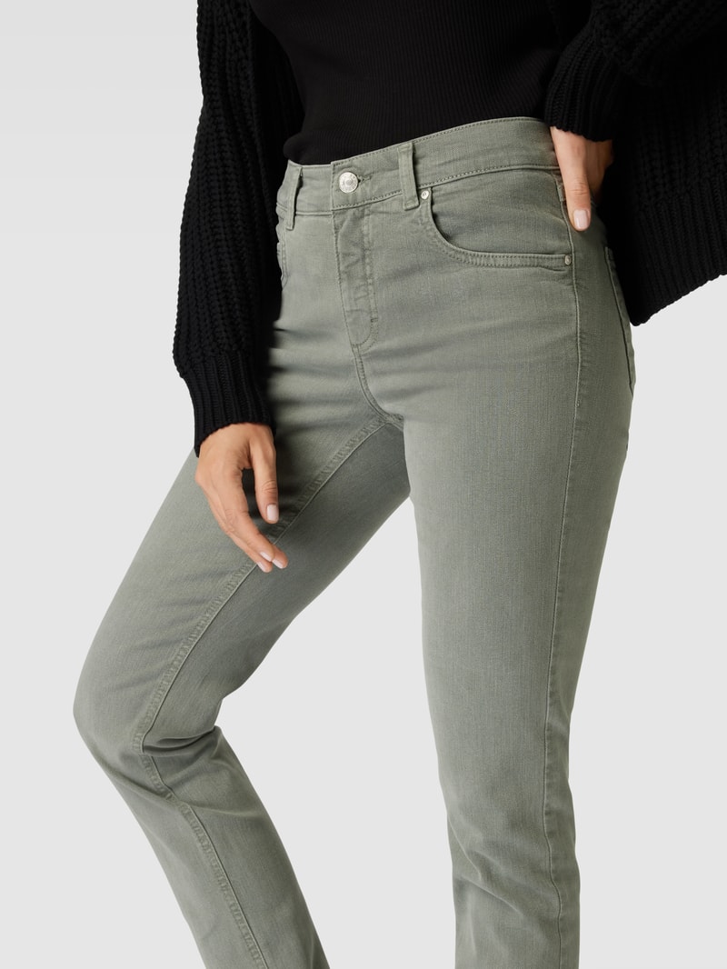 Jeans im 5-Pocket-Design Modell 'CICI' in khaki