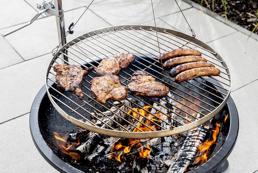 grillgourmet Schwenkgrill Grillset Ø 55 x 100 cm