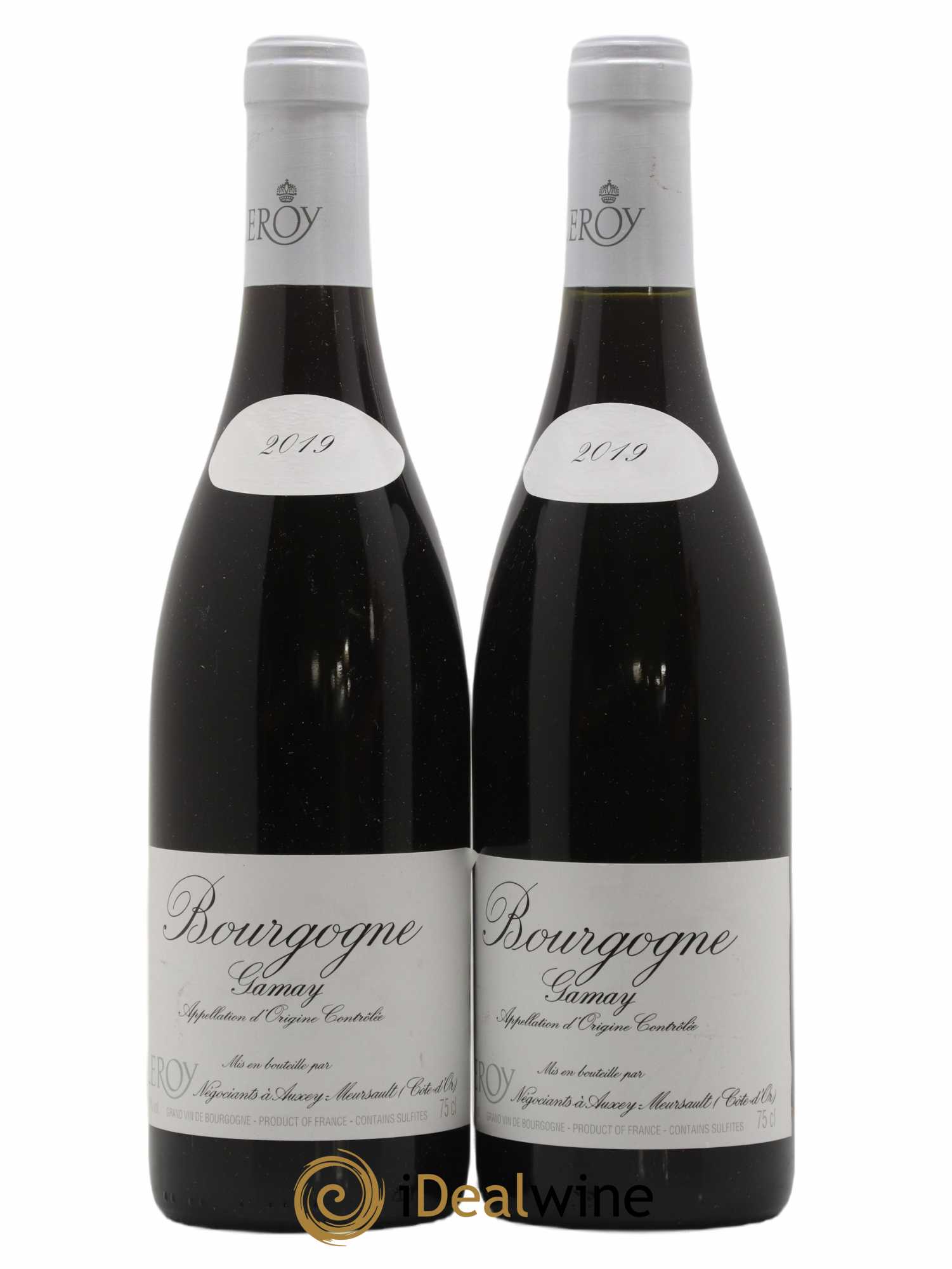 Bourgogne Gamay Leroy SA  2019 - Lot de 2 Bouteilles