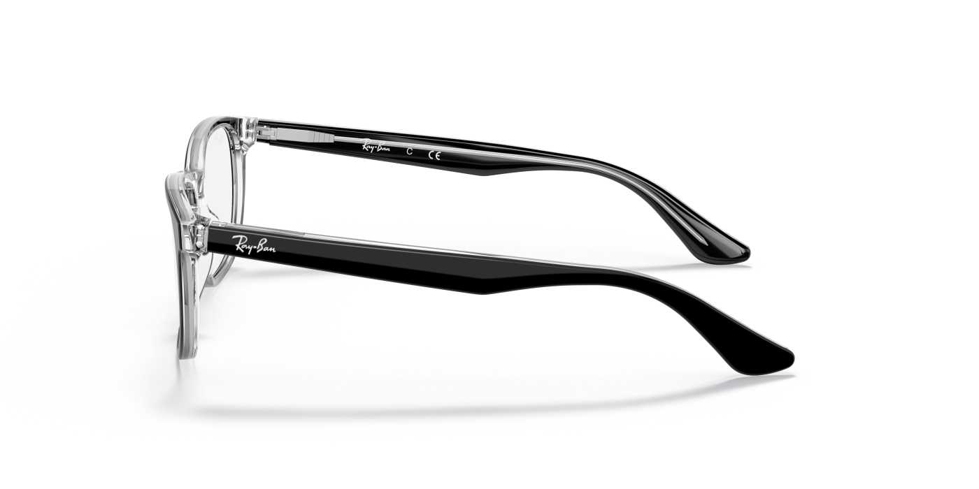 RB1592 OPTICS KIDS - Negru lucios pe transparent