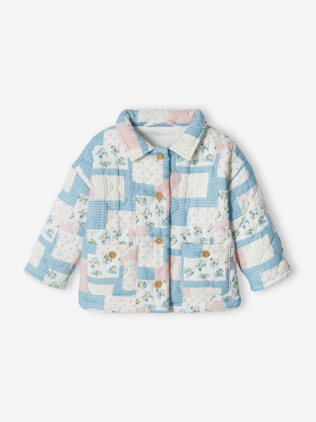 Vertbaudet Baby Übergangsjacke aus Musselin - weiß
