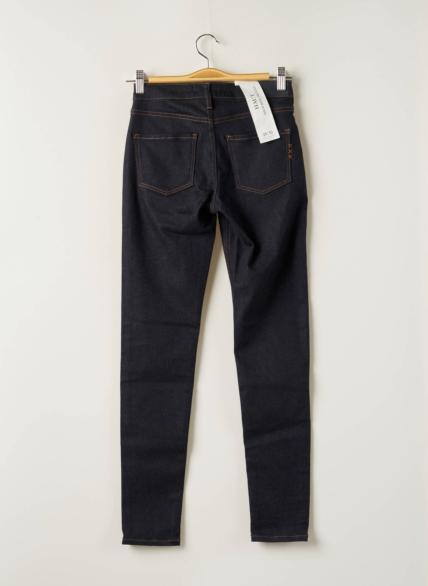 Scotch Soda Jeans Skinny Femme couleur bleu