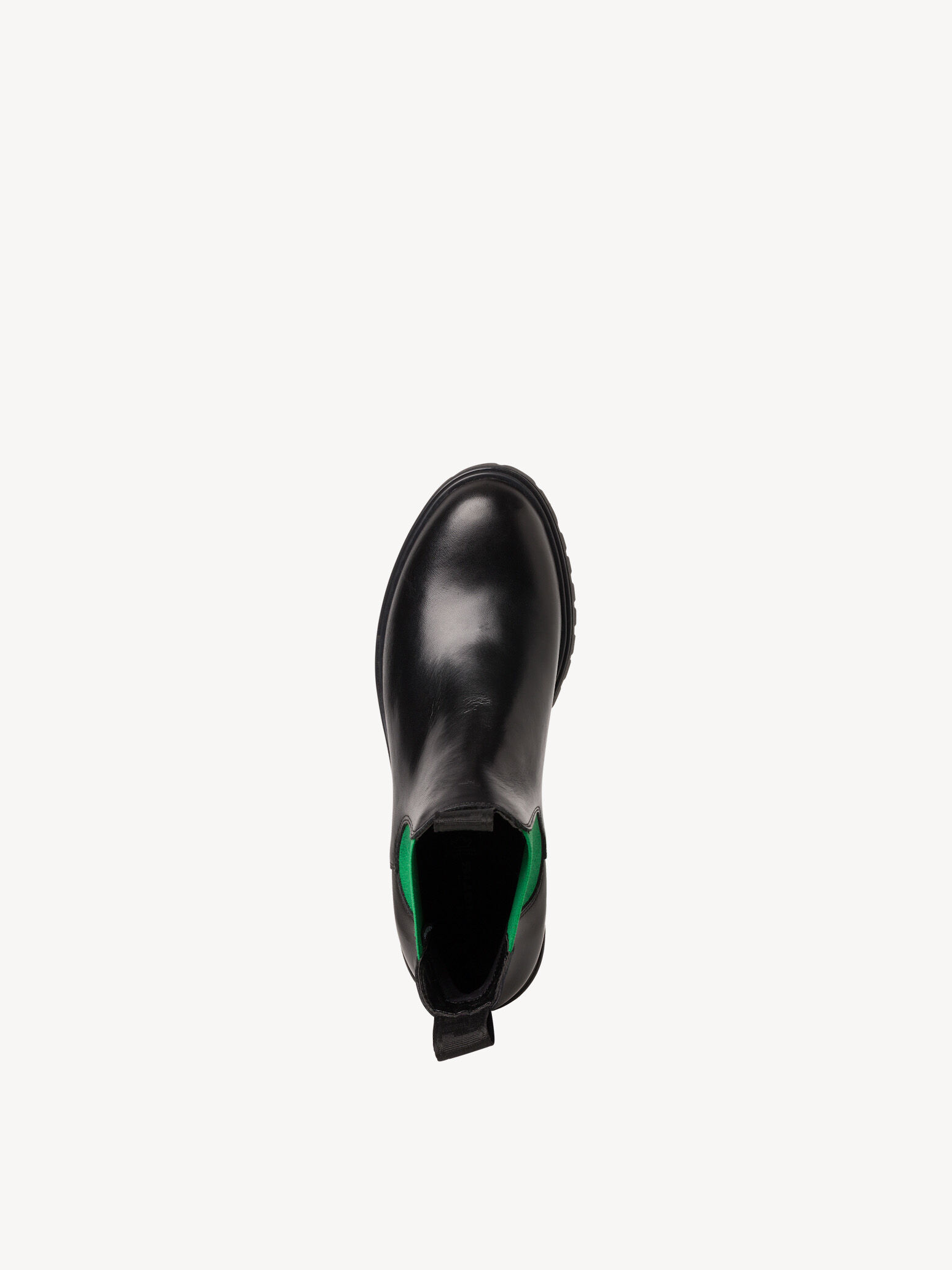 Bottine Chelsea en cuir - noir