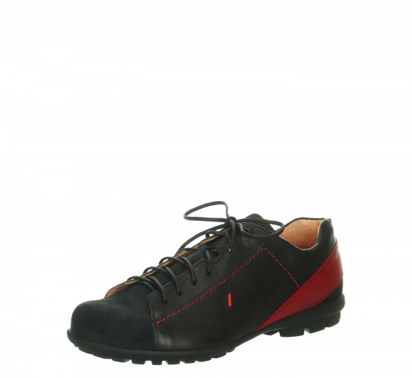 THINK! Schuhband mit roten Enden - Dunkelgrau