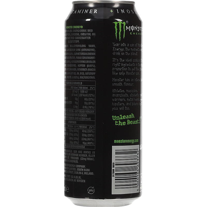Monster Monster 500 ml energidrikk Green, Energy