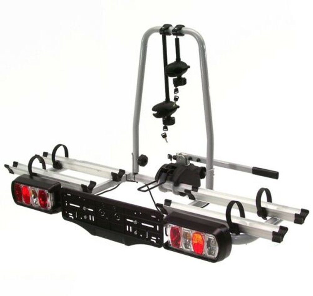 Apex Heckfahrradträger Fahrradträger für 2 ebikes Fahrräder 60kg Heckträger Anhängerkupplung abklappbar