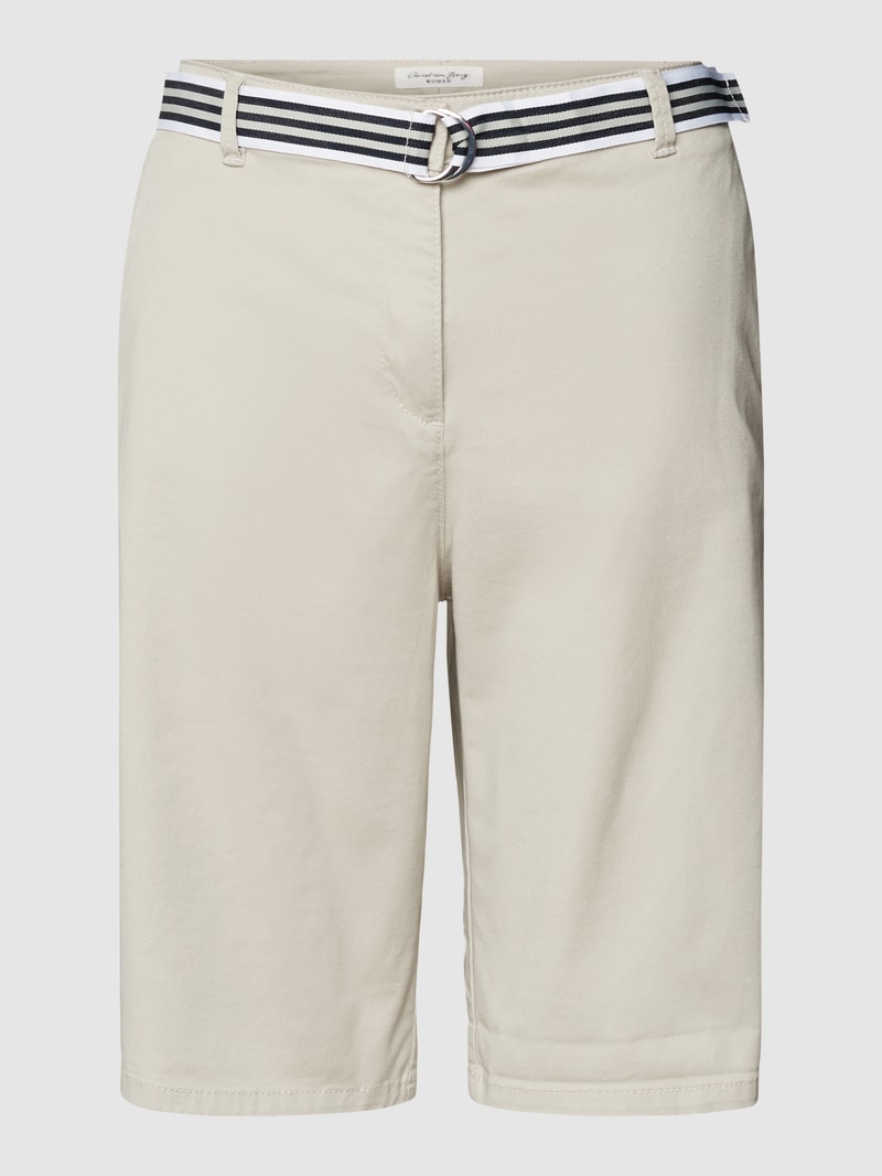 Chino-Shorts mit Leistentasche in sand
