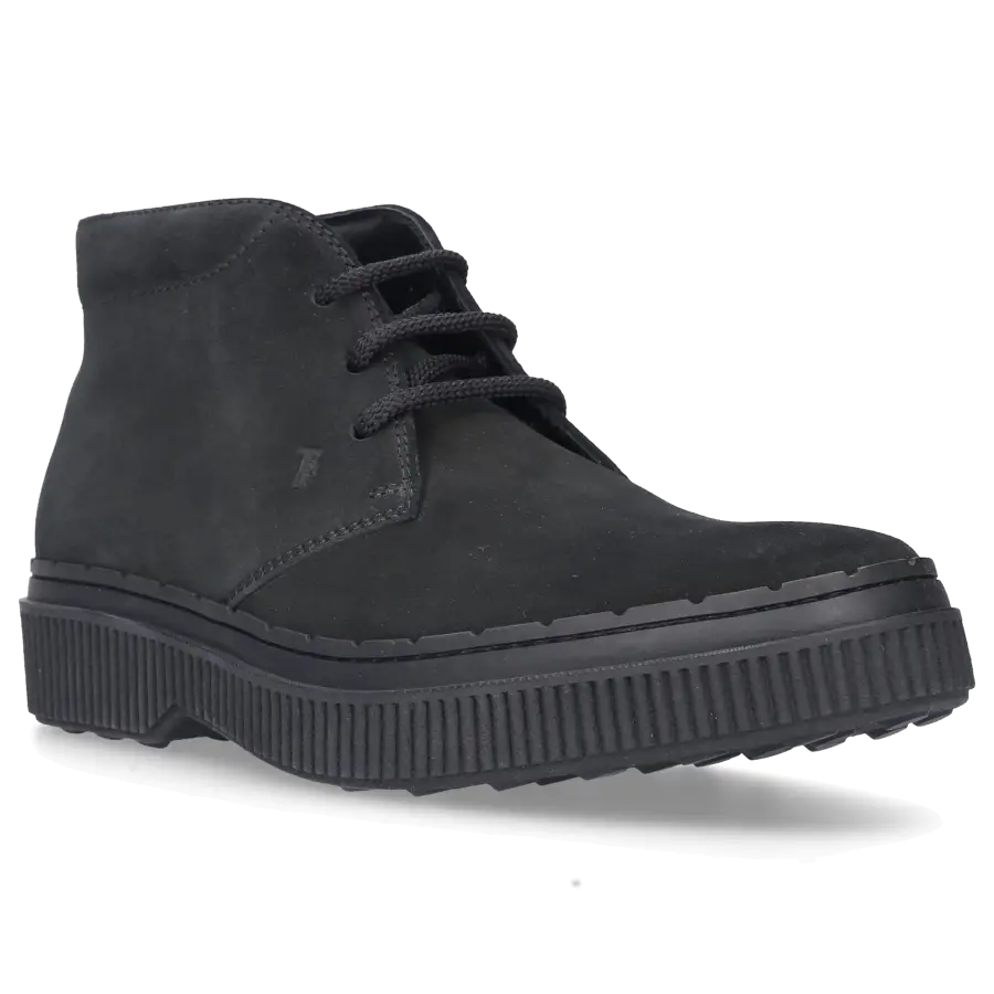 Tod's - Schnürboots A00D80 Veloursleder - schwarz
