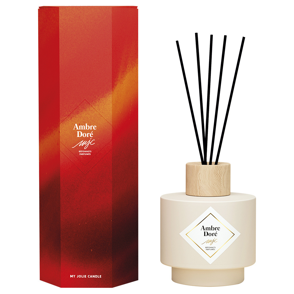 my jolie candle Bouquet parfumé ambre doré Diffuseur parfum