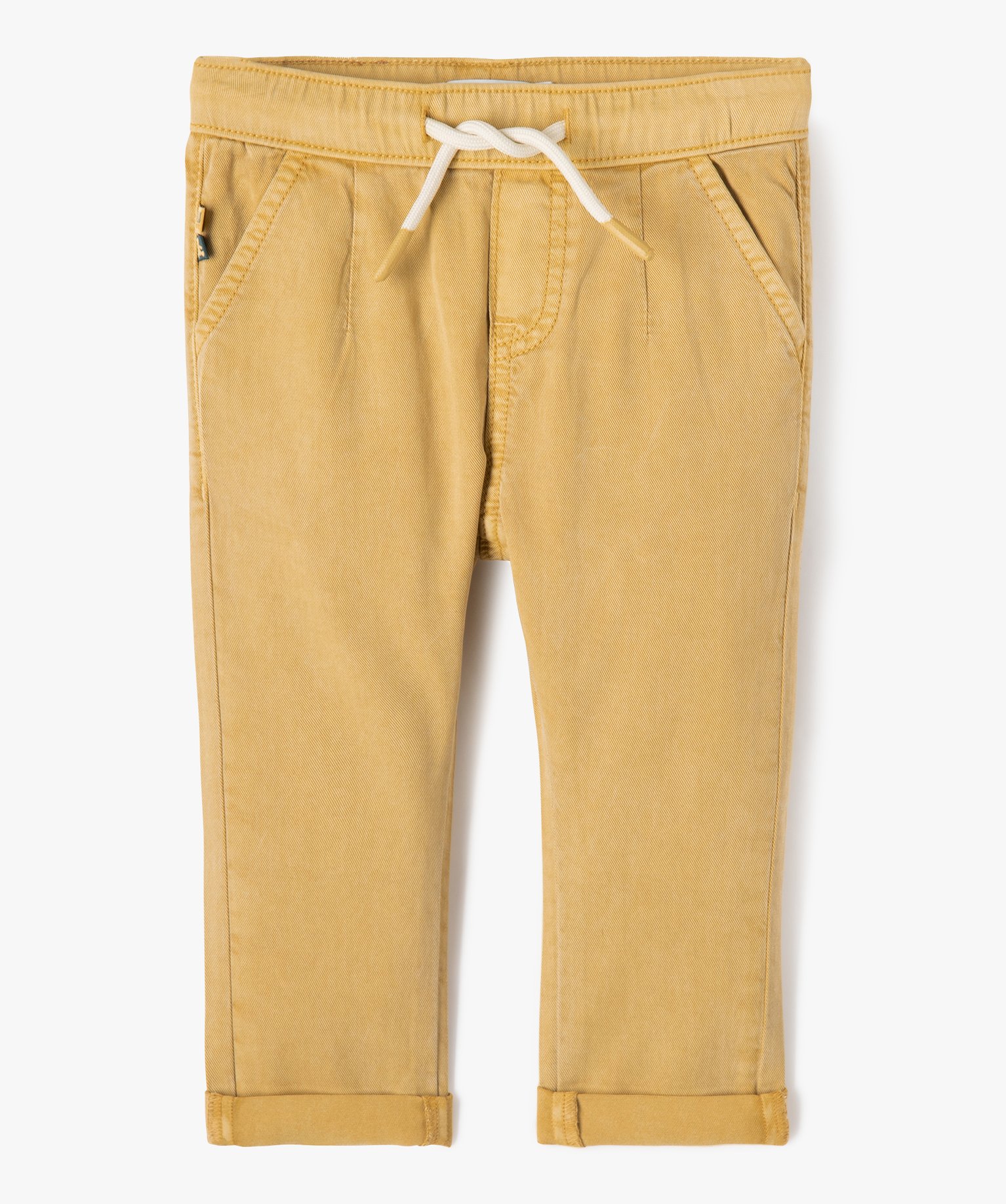 Pantalon en toile légère bébé Garçon - LuluCastagnette jaune | GEMO