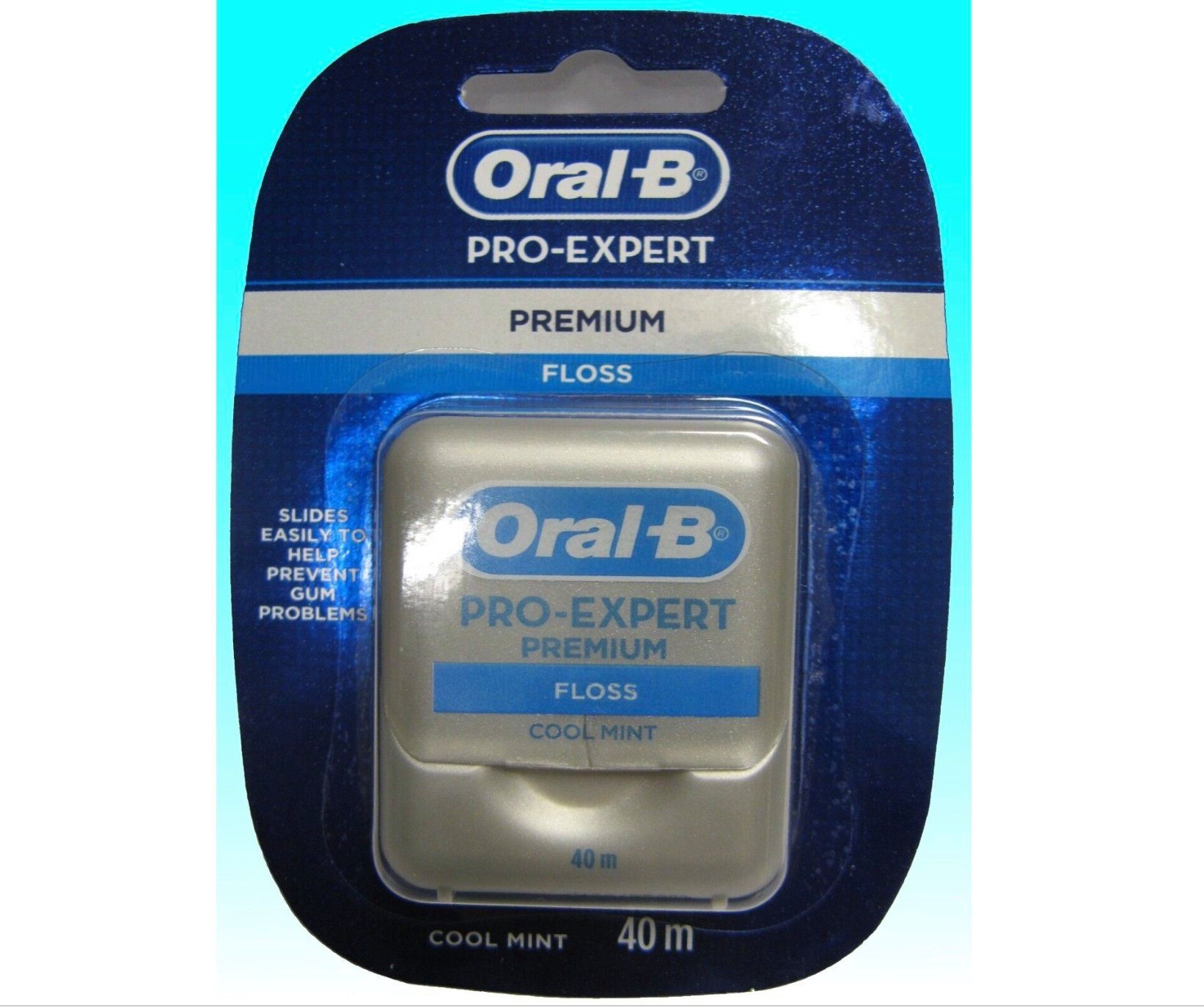 Homevibes Zahnseide Oral-B PRO-EXPERT Premium Zahnseide 40 m Spender 1er Pack, (1-St)