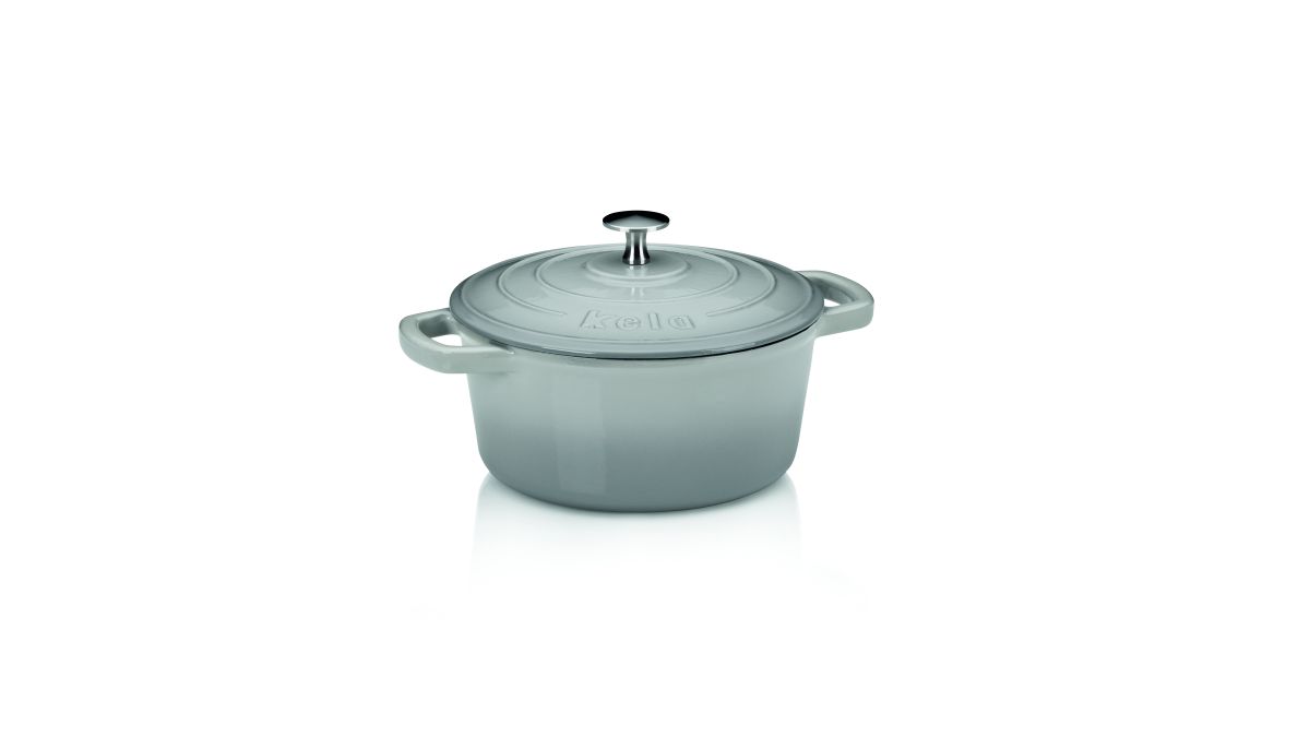 kela Gusseisen Bräter Calido Grau 2,5 L