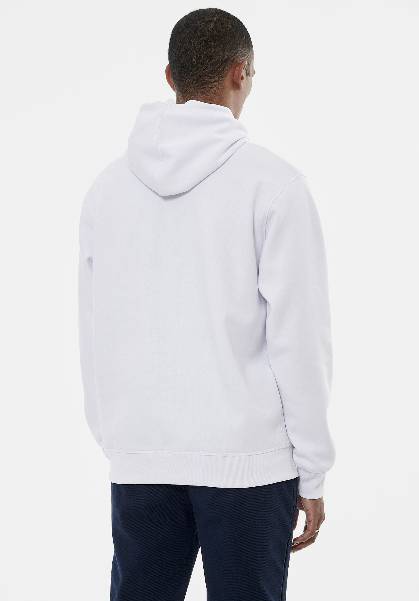 RAMS   Sweat université blanc marine homme