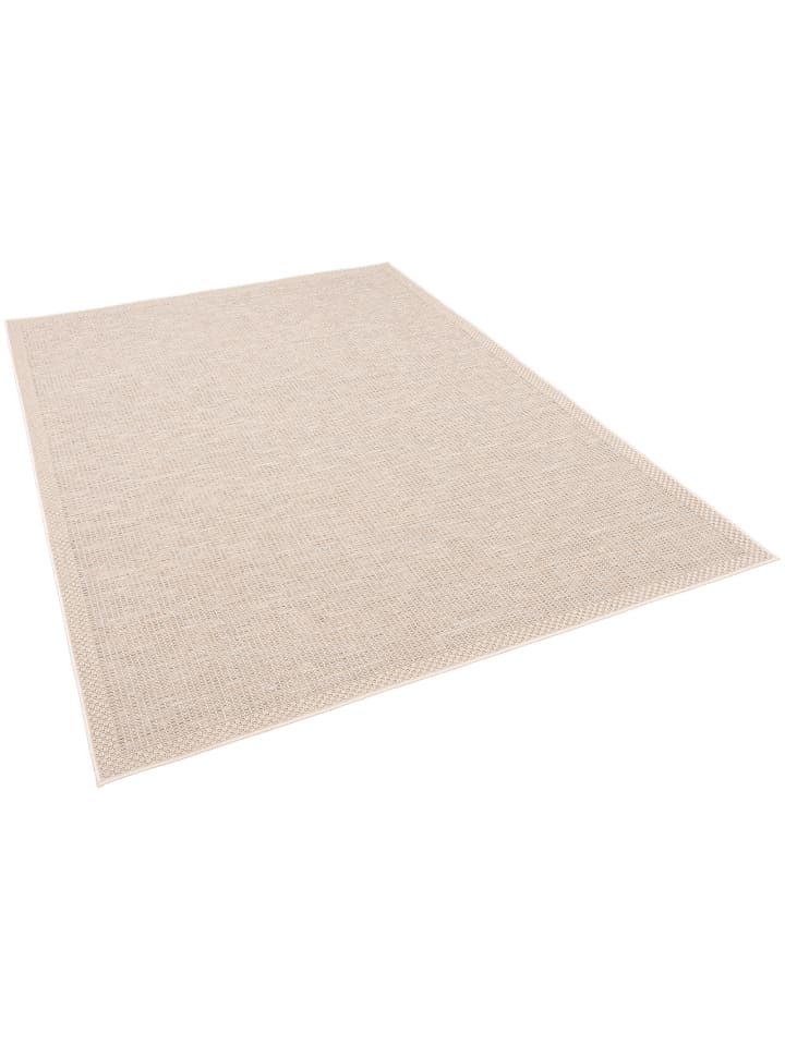 Pergamon In & Outdoor Teppich Flachgewebe Ottawa Bordüre in Beige günstig kaufen