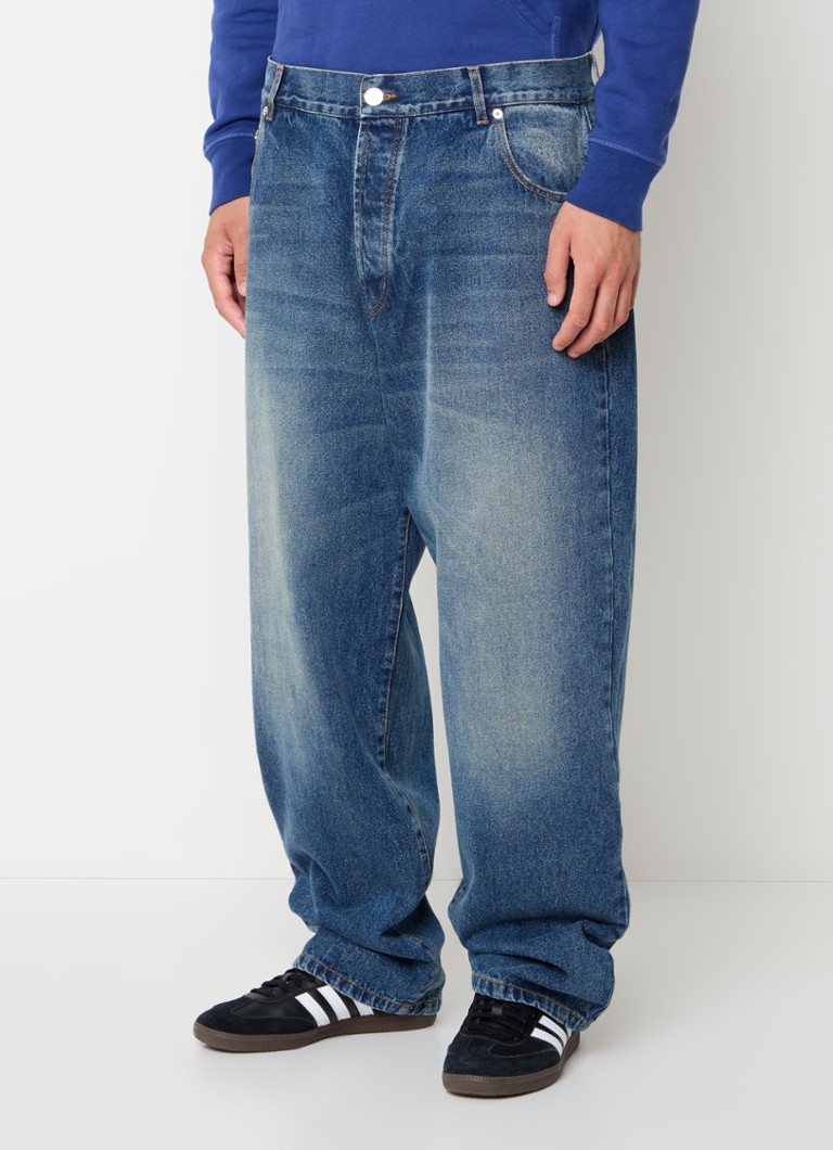 Pop Trading Company Wide leg jeans with medium wash