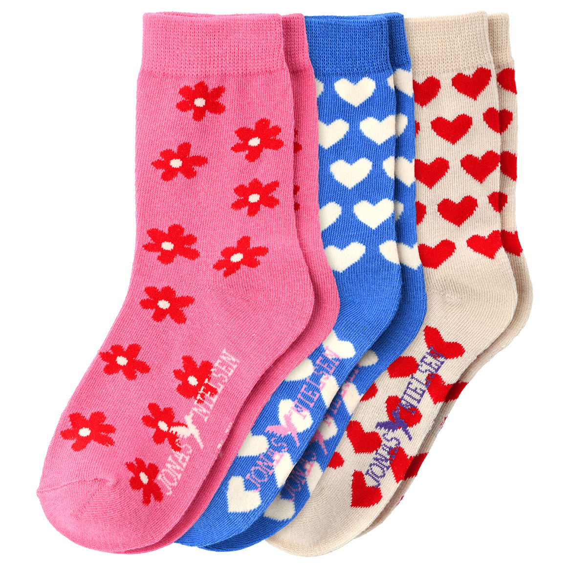 3 Paar Mädchen Socken mit Bio-Baumwolle