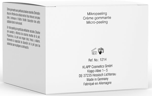 KLAPP Skin Care Science Clean & Active Micro Peeling Gesichtspeeling