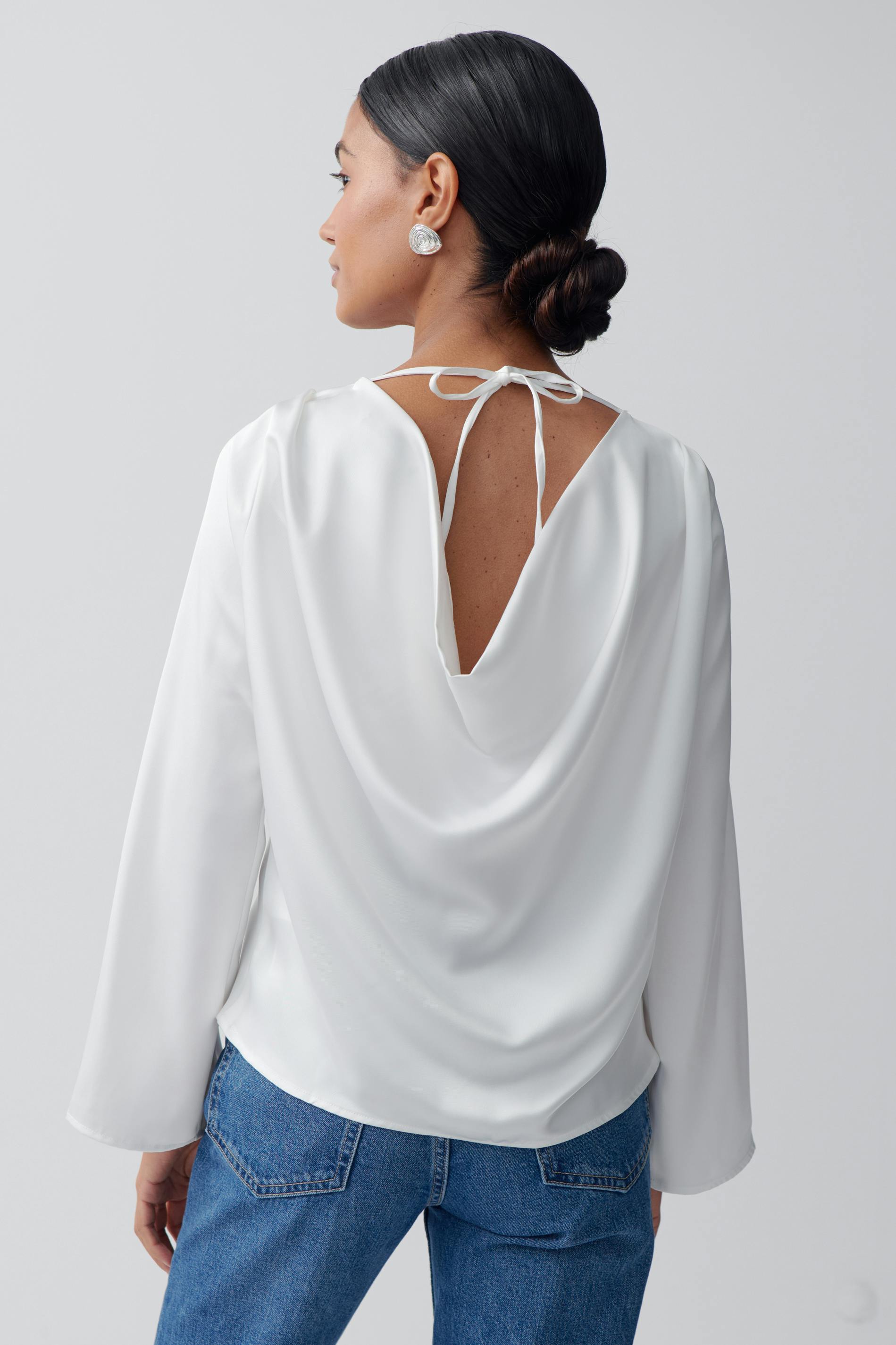 Draped blouse
