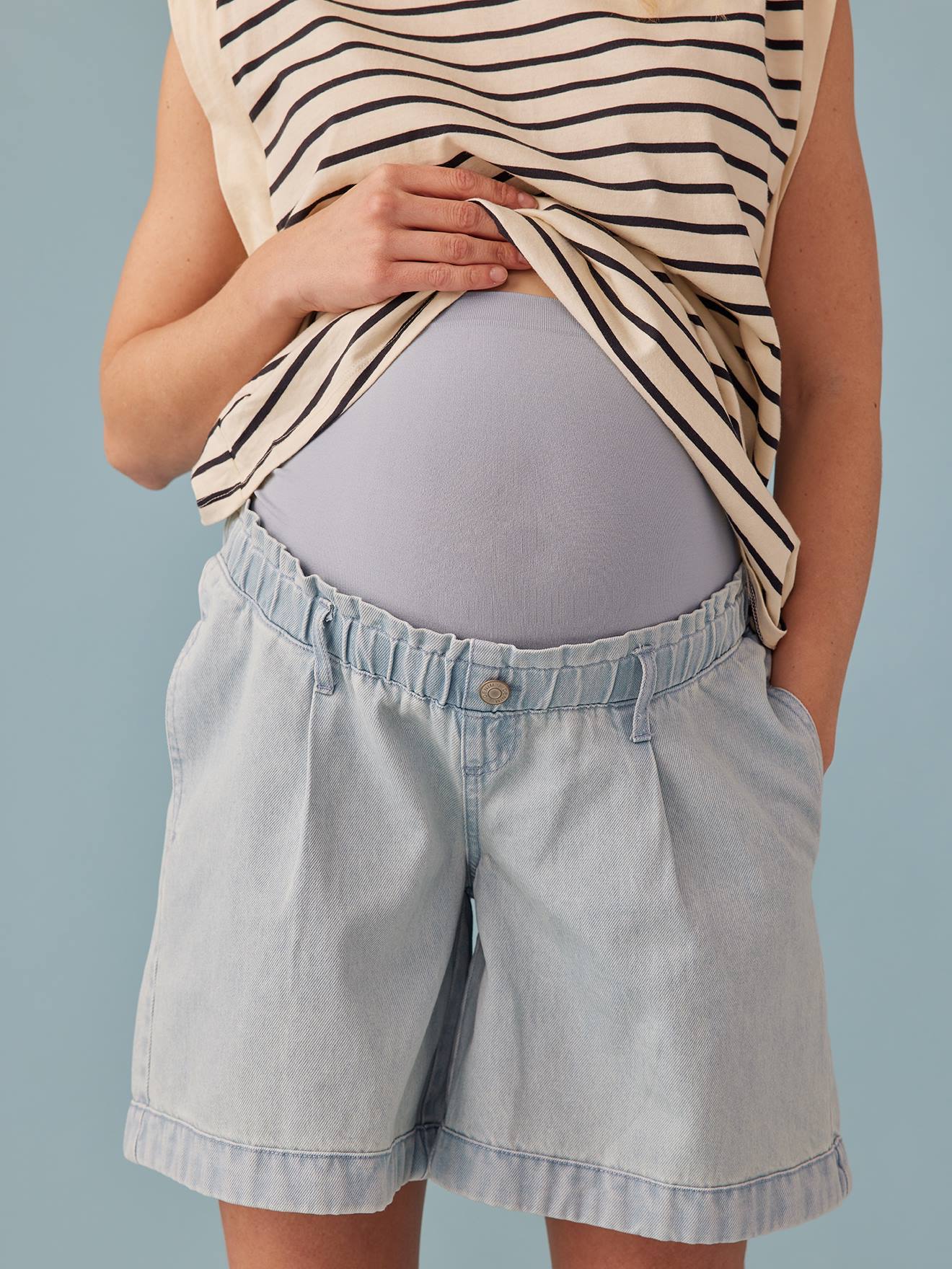 Envie de Fraise Umstands-Jeansshorts ENVIE DE FRAISE - blue stone